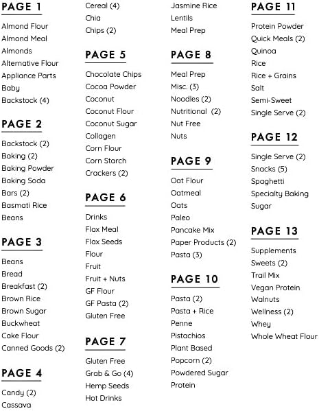 Pantry Labels, 130 Preprinted Vinyl Stickers for Food Containers, Water Resistant, 2 x 3 inches, Minimalist Labels for Organizing, Food Label for Jars, Storage Bins (Black)