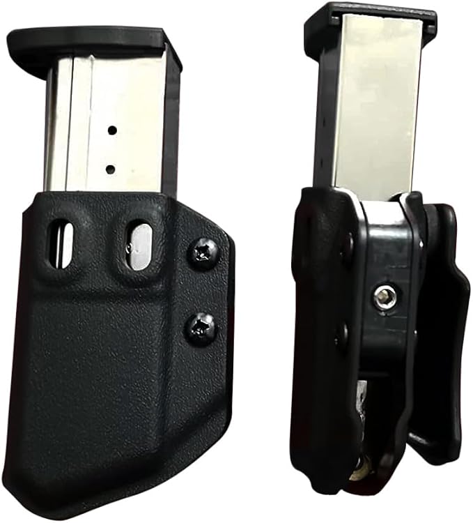 2 Pack IWB/OWB Mag Carrier Fits:9mm/.40 |.45ACP Double/Single Stack | for Right & Left Hand Ambidextrous Concealed Carry Magazine Holster