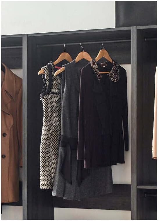 Maykoosh Closet System Organizer - Customizable Walk-in Wardrobe Storage Black/Model ECBA 4 Closet