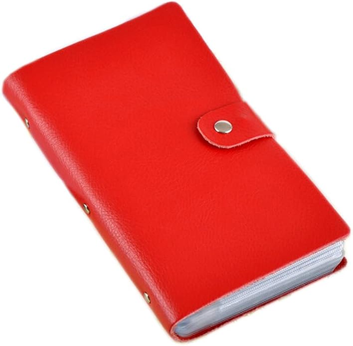 boshiho Leather Credit Card Holder Business Card Case Book Style 90 Count Name ID Card Holder Book
