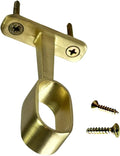 Desunia Oval Closet Rod Middle Support | Satin Brass | 1 Pack