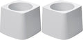 Rubbermaid Commercial Products Toilet Bowl Brush Holder, 5-Inch, White, For Bathroom/Restroom Storage (Pack of 2)