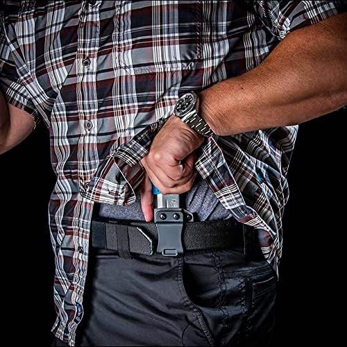 2 Pack IWB/OWB Mag Carrier Fits:9mm/.40 |.45ACP Double/Single Stack | for Right & Left Hand Ambidextrous Concealed Carry Magazine Holster