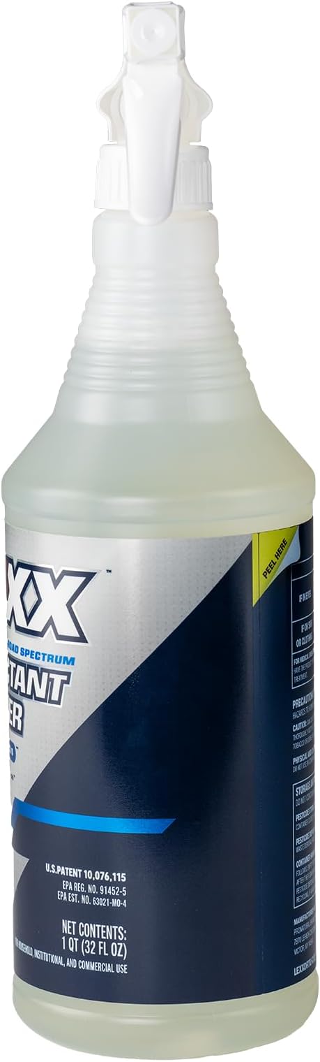 LEXX® RTU Broad Spectrum Disinfectant & Cleaner Spray - EPA Registered, Kills 99.99% of Bacteria - Hospitals, Schools, Offices, Homes - Citric Acid, Safer Choice, Non-Toxic, No Bleach - 32 fl. oz.
