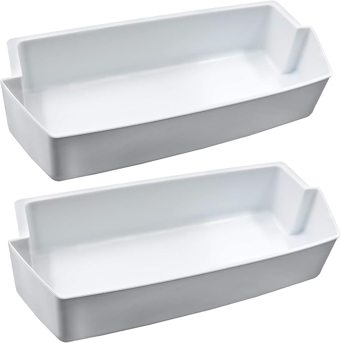 2187172 Door Shelf Bin for Whirlpool Kenmore Amana Frigidaire Fridges Roper Estate Replace WP2187172, AP6006028, 2187194K, PS11739091 AP3853103, AP3853103, PS328468, PS986890, 3046299（2 Pack）