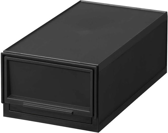 Sanka D2SC-SSBK Modular Case, Freely Combined, Drawer Storage Case, Slim S, Black, Can Be Combined According to Your Lifestyle, Pull Out, Quick Close, Rubber Stopper to Prevent Slipping, Locking