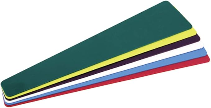 Library Shelf Markers - Assorted Colors 6/pkg