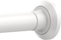 ENJOYBASICS Shower Curtain Rod 30 to 52 Inches, Stainless Steel Adjustable Spring Tension Rods No Drill for Bathroom, Closet, Window, Room Divider, Never Rust, Non Slip, White