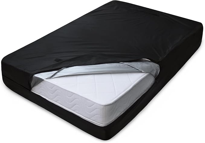 Mattress Bags for Moving and Storage Twin Size, Waterproof Mattress Protector Mattress Cover with Heavy Duty Handles, Strong Zipper, Reusable Thick Moving Supplies & Moving Bags, Black