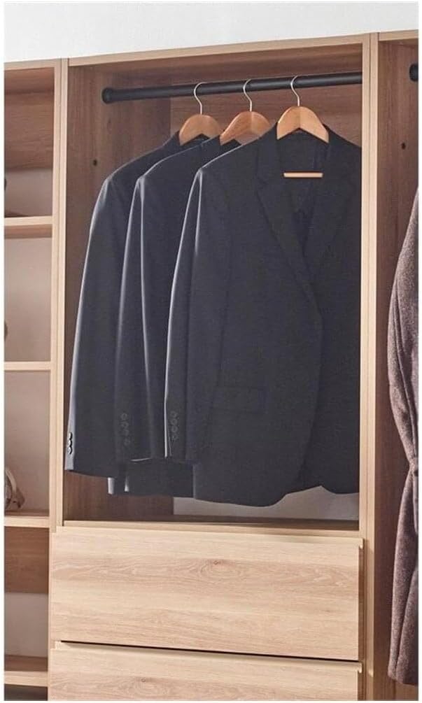 Maykoosh Closet System Organizer - Customizable Walk-in Wardrobe Storage Oak/Model ECDA 4 Closet