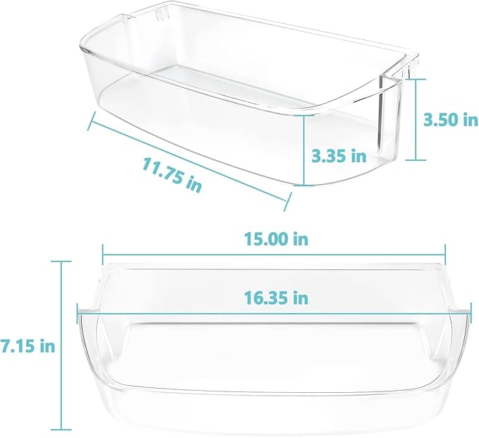 W10710203 WPW10710203 Refrigerator Door Bin Fit for Whirlpool Kenmore Refrigerator Door Shelf WRS588FIHZ00 WRS571CIDM01 Replace W10451871 EAP11757236 WPW10710203VP AP6023888 PS11757236 by Cenipar