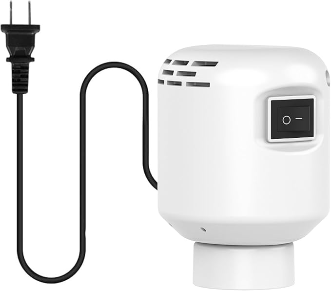 Morecoo Electric Pump for Vacuum Storage Bags Travel Vacuum Pump for Various Vacuum Seal Bags Portable Vacpack Air Pump for Compression Clothing Blanket Luggage White(Storage Bag Not Included)