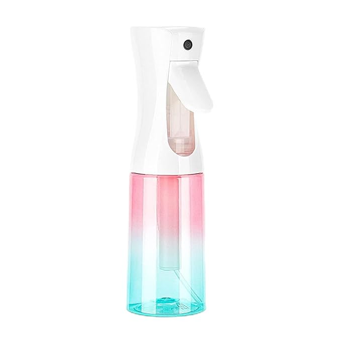 Continuous Spray Bottle, 6.8OZ /200ML Hair Mister Spray Bottle, Fine Mist for Salons,Barber, Plants, Skin Care, Cleaning(Red Blue Gradient,1 Pack)