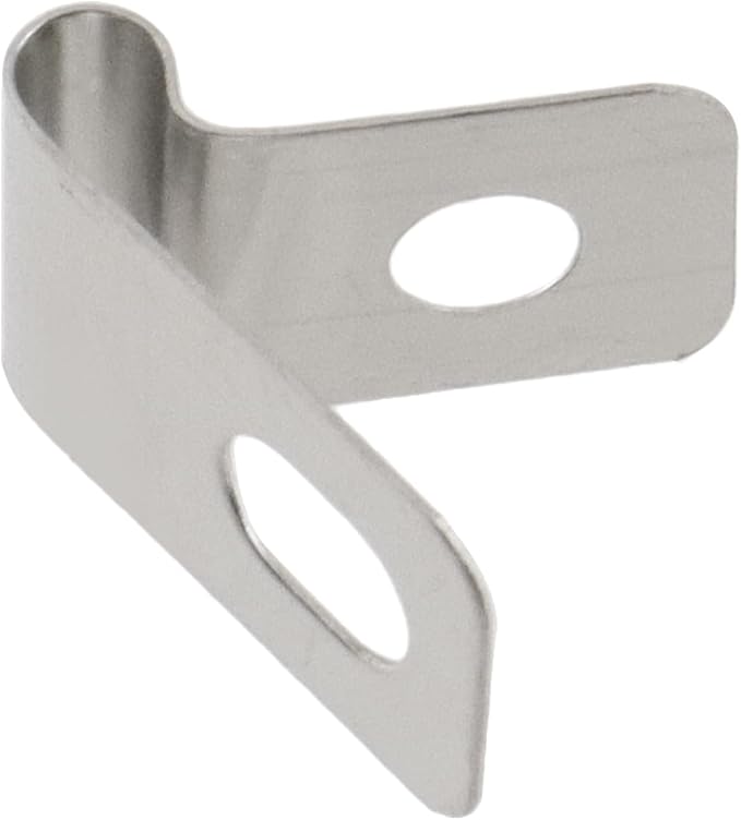 Antrader R-Type Cable Clips,3mm/0.12" Cable Clamps with Screws,100Pcs | 304 Stainless Steel Wire Clips Cord Clamp for Wood,Metal or Vinyl