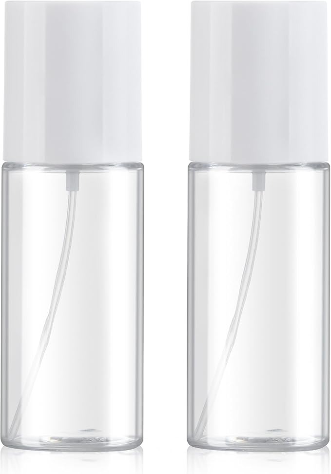 Boenoea Small Spray Bottle,Travel Spray Bottles Plastic Portable Refillable Empty Bottles for Outgoing - Leak Proof - Clear