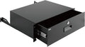 Tecmojo 3U Rack Drawer,Rack Mount Drawer for 19in Network Equipment/Server/AV Rack or Cabinet Enclosure,Sliding and Lockable Server Rack Drawer - Load-Bearing 44lb (20kg),with Cable Management Holes