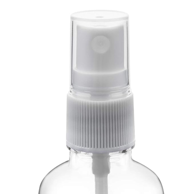 Hydior 2oz Clear Glass Spray Bottles for Essential Oils, Small Spray Bottle with Plastic Sprayer - Set of 3