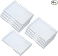 8 Pack Business Card Case,Credit Cards Case,plastic Business Card Holder,plastic Business Card Container with Hinged Lid for Card,Accessories,Crafts,Learning Supplies,Screws,Drills