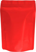 100PCS Smell Proof Resealable Pouch Bags,ULIFESTAR Aluminum Foil Flat Food Storage Bag,Sealable Pcsaging Zipper Pouches with Tear Notches for Pcsaging Lipgloss,Jewelry,etc(14 * 20cm/5.51 * 7.87",Red)