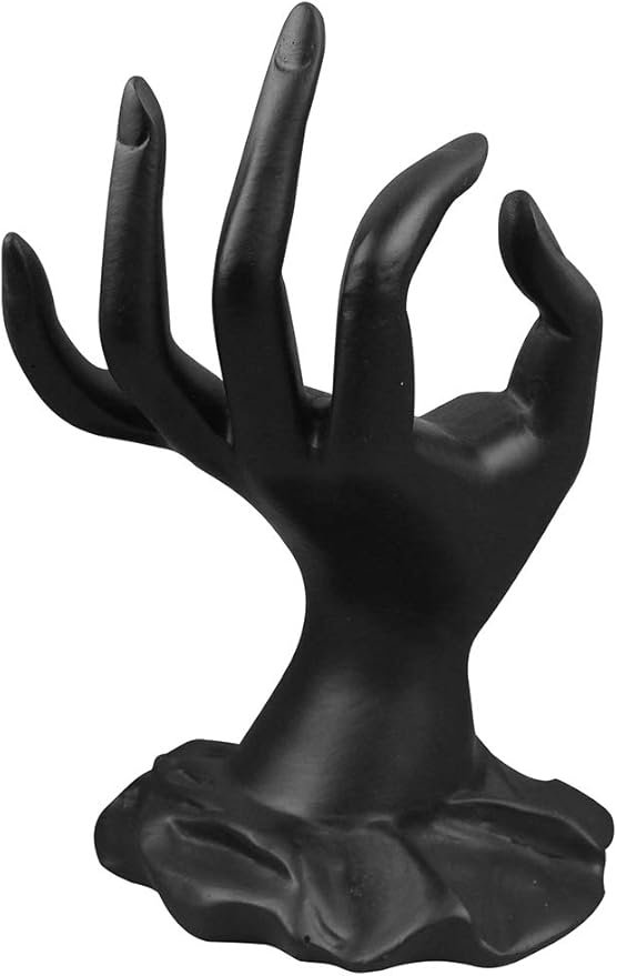 ChezMax Jewery Display Hand Ring Holder - Jewelry Organizer Stand, Necklace Stand, Jewelry Holder, Hand Model Holder Resin Mannequin Shaped Bracelet Holder Jewelry Display for Home Organization