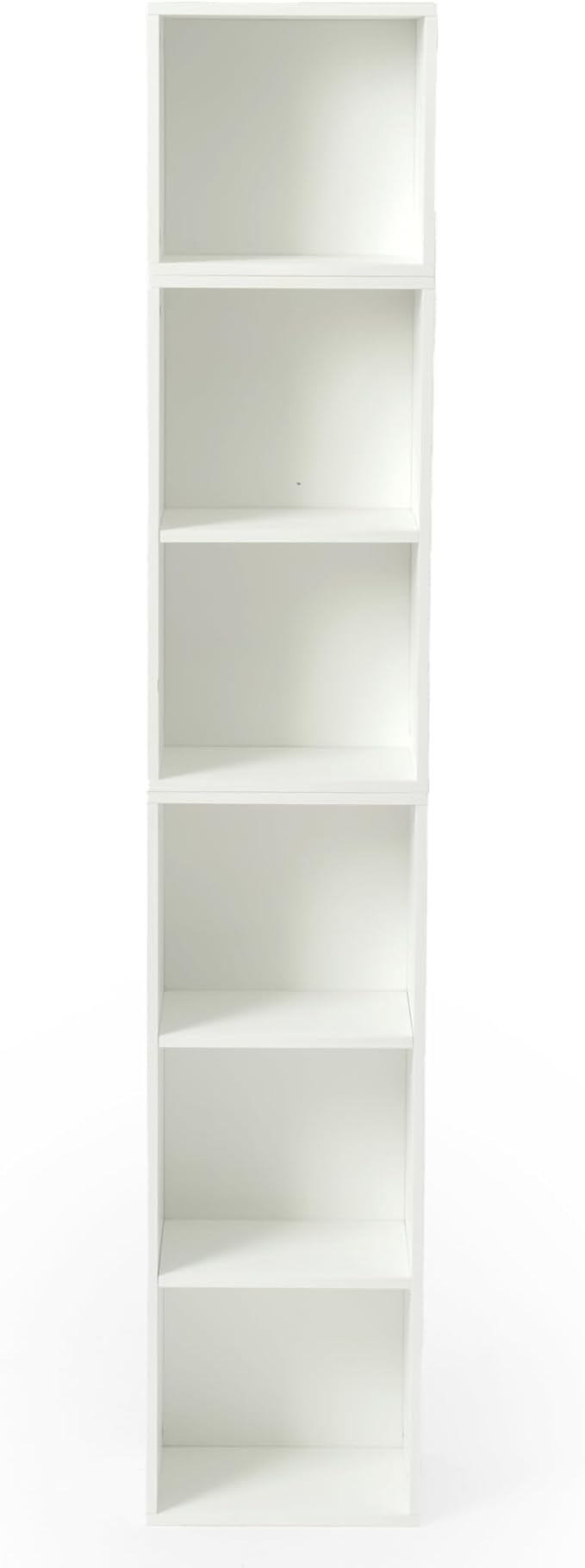 FurnitureR Basics Cube Storage Organizers - can be Combined Freely, Closet Storage Cabinet Shelf, Stackable Cubby Shelf for Bedroom, Office, Study, Classroom, White