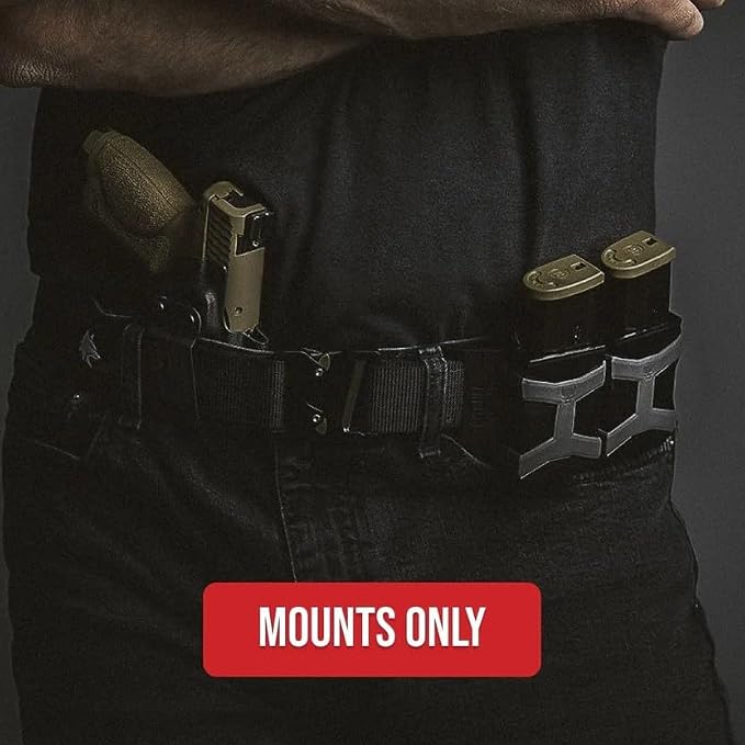 Gen 2 Universal Mag Carrier – Ambidextrous IWB/OWB Mag Pouch for Single & Double Stack Magazines. Fits Glock, 1911, S&W, Sig Sauer, Beretta & More.