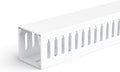 2" H x 2" W Cable Raceway, 99in Under Desk Wire Management Channel, White | Slotted Wire Duct, 6Pack, 16.5in Each, Heavy-Duty PVC Cable Management for Server Racks, Network Cables & Electrical Cabinets