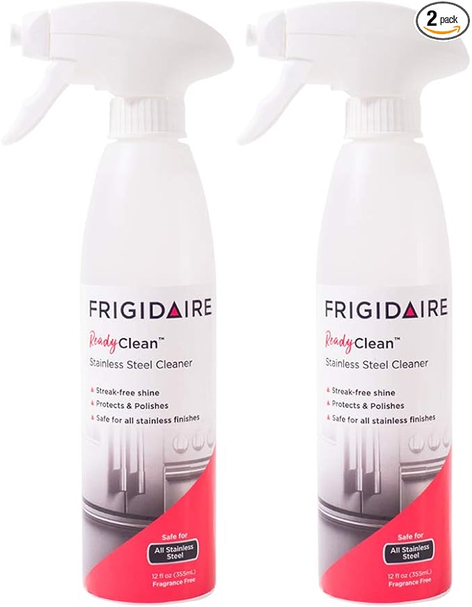 Frigidaire 10FFSSCL02 Ready Clean Stainless Steel Cleaner, 12 Ounces, 2-Pack