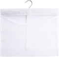 ALYER Hanging Mesh Shower Pockets Caddy for 34oz/1000ml Shampoo and Conditioner, Colorful Bath Toy Organizer, Hanging Tandem Type Closet Accessories Storage Bag, White