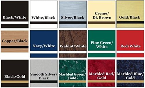 Lasercrafting Office Desk Name Plate or Door Sign 2x8 - Laser Engraved Signage from UV rated material. Color and font options to suit your style.