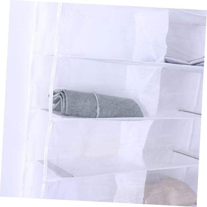 over the Door Shoe Organizer 26 Large Pockets Hanging Shoe Holder for Closet Shoes Storage Rack for Slippers Belts Scarves with Hooks 21.65 X 6.29 X 1.96 in