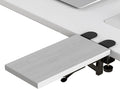 Sisyphy Ergonomics Desk Extender Tray, 11.8x5.9" Punch-Free Clamp on, Foldable Keyboard Drawer Tray, Table Mount Arm Wrist Rest Shelf, Computer Elbow Arm Support
