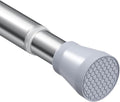 Tension Curtain Rod Silver Tension Rod 28 To 48 Inch Spring Curtain Rod Non Slip Tension Rods 1pcs For Windows No Drilling Adjustable Tension Rods of Curtain Window Closet Kitchen Wardrobe