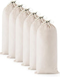 6 Pcs Single Shoe Bags for Travel, Dust Velvet Bags, Beige, 17.3x8.6 Inch | Washable & Reusable Travel Shoe Bags, Dustproof Shoe Bags with Drawstring Closure, Suitable for Travel, Home Storage
