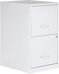 NuSparc 2 Drawer Locking Filing Cabinet | Pre-Assembled Steel Construction | Space-Saving Design is Perfect for Home and Small Office | Letter-Size | Assembled in North America