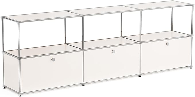 Modern Storage Cabinet Sideboard Versatile Free-Standing Organizer Cabinets for Home Office, Living Room, Bedroom, Kitchen, Garage