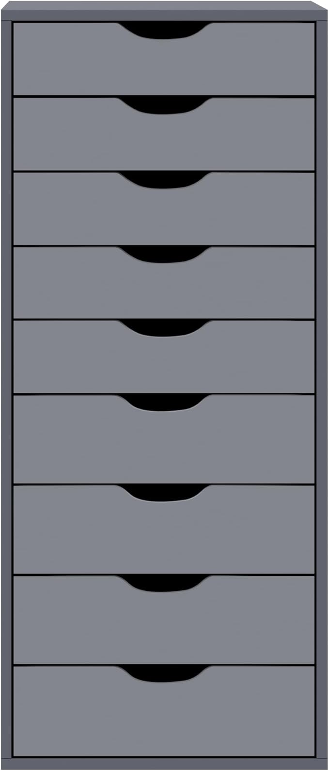Slim Tall 9-Drawer File Cabinet for Small Offices – Narrow Office Storage Cabinet for Home Office, Modern Office File Cabinet Organizer for Cosmetics, Books.