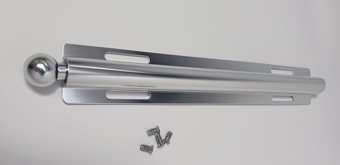 12-Inch Long Expendable and Reversible Pullout Closet Wardrobe Valet Rod with Installation screws (Chrome)