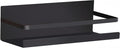 Fridge Spice Rack Organizer Single Tier Magnetic Refrigerator Spice Storage Magnet Shelf, Black,1PC