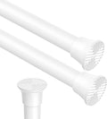 2pack Spring Tension Rods 18-36 Inch Adjustable White Tension Rod Spring Rod Extendable Short Curtain Rod Spring Loaded Curtain Rods Tension Rod for Curtains,Closet,Kitchen