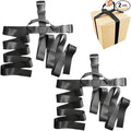 SUPERFINDINGS 2 Pack Box Carrying Strap with Handle 1.16-1.85m/45.6-72.8" Adjustable Box Handle Strap Cross-Shaped Style Nylon Carry Straps for Moving Storage Totes Appliances Suitcases Cylinder