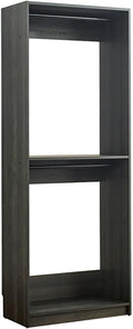Maykoosh Closet System Organizer - Customizable Walk-in Wardrobe Storage Black/Model A 1 Closet