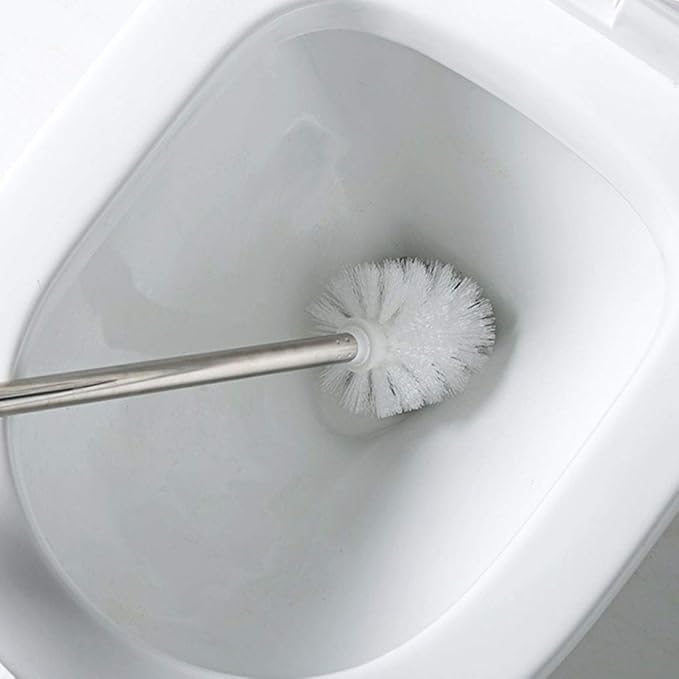 Toilet Brush Set Bathroom Long Handle Dead End Cleaning Brush Home (Color : Black) (D)