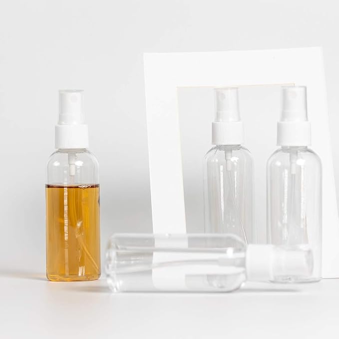40 Pack Small Spray Bottle, 2.7oz/80ml Travel Spray Bottle, Empty Fine Mist Spray Bottles, Refillable Mini Spray Bottles with Labels