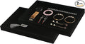 Coward 2Pcs/Set Black Velvet Stackable Jewerlry Organizer Tray Velvet Blank Tray Holder for Beads Bracelets Necklaces Earrings Store Selling or Home Show