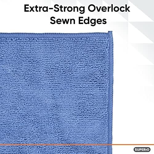 Superio Microfiber Squeegee Mopping Towel Large Miracle Cloth 20 x 30 Streak Free Microfiber Floor Cloth-Rag for Cleaning House, Kitchen, Bathroom-Scratch Free- 2 Pack