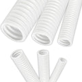 Electriduct 1.5" Polypropylene Non-Slit Wire Loom Corrugated Flexible Conduit - 100 Feet - White