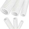 Electriduct 1/4" Polypropylene Non-Slit Wire Loom Corrugated Flexible Conduit - 25 Feet - White