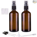 Hydior Amber Glass Spray Bottles for Essential Oils, 4oz Empty Small Fine Mist Spray Bottle 2 Pack