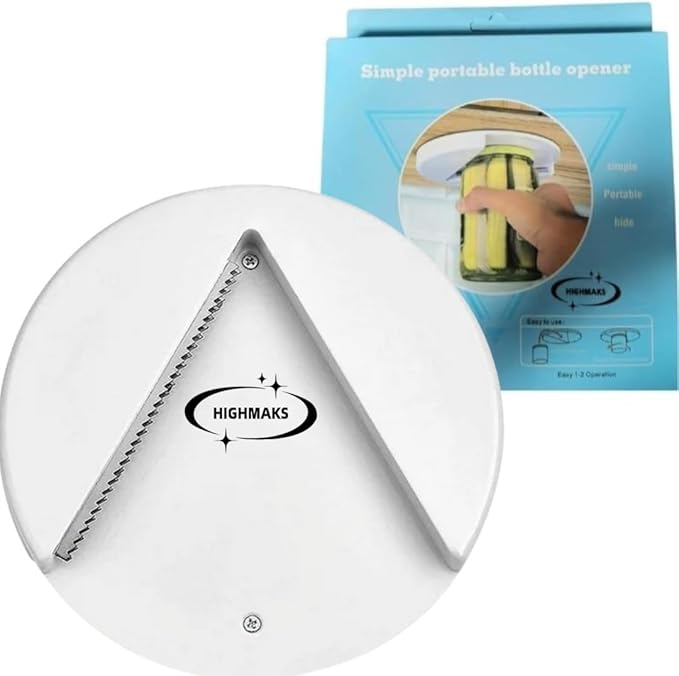 Top Rated Multifunctional Jar Can & Water Bottle Opener, Gripper Pad Tools Under Cabinet and Counter Mounted Kitchen Gadgets Lid Openers Tool For Senior People With Weak Arthritis Hands